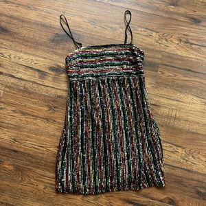 Multicolor Sequin Dress
